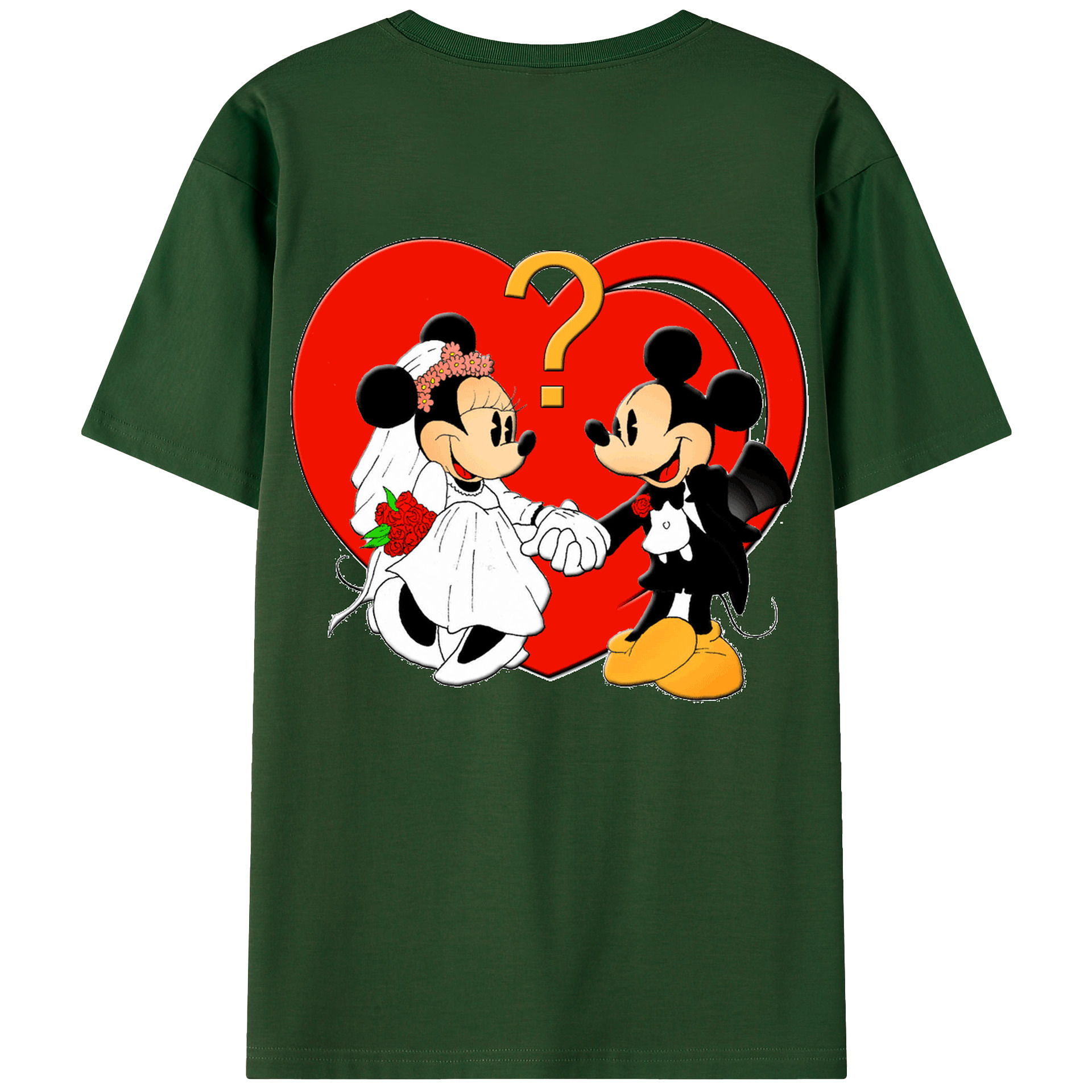 （画像用） ミッキーマウス Mickey Mouse 綿100％半袖Tシャツ（背面プリント）